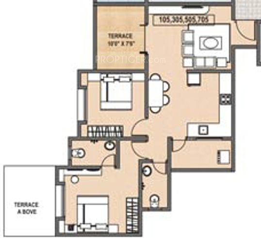 Windsor Maple Woodz (2BHK+2T (878 sq ft) 878 sq ft) Windsor Maple Woodz (2BHK+2T (878 sq ft) 878 sq ft)