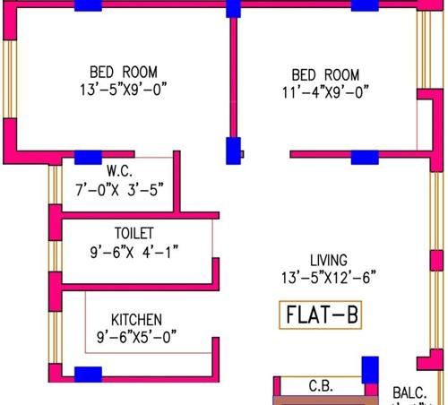 Gajpati Ayushman Enclave (2BHK+1T (880 sq ft) 880 sq ft)