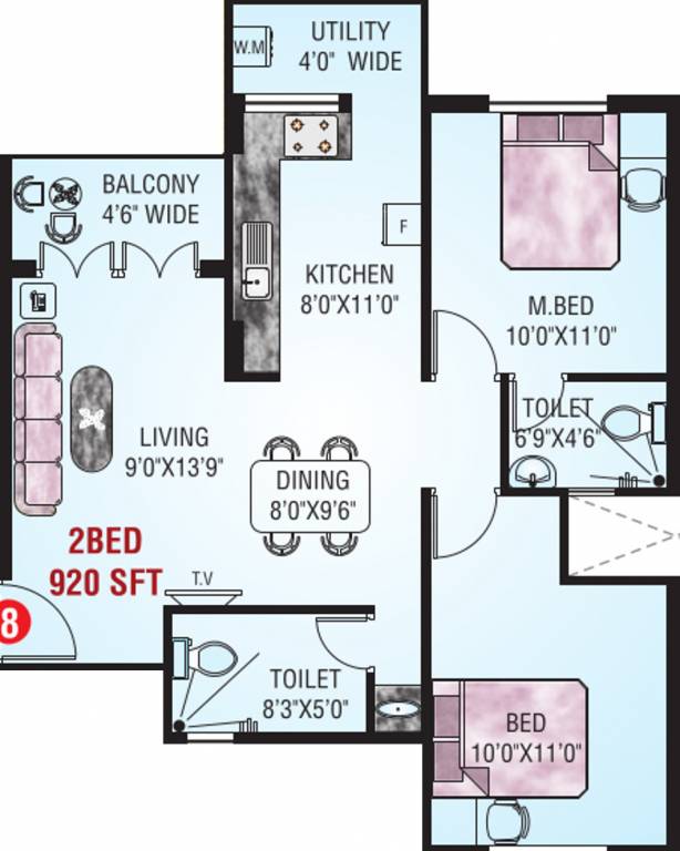 Vishwas Heritage (2BHK+2T (920 sq ft) 920 sq ft) Vishwas Heritage (2BHK+2T (920 sq ft) 920 sq ft)