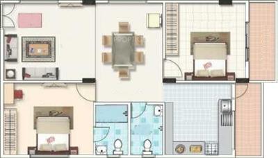 Keystone Lead Grandeur (2BHK+2T (1,230 sq ft) 1230 sq ft)