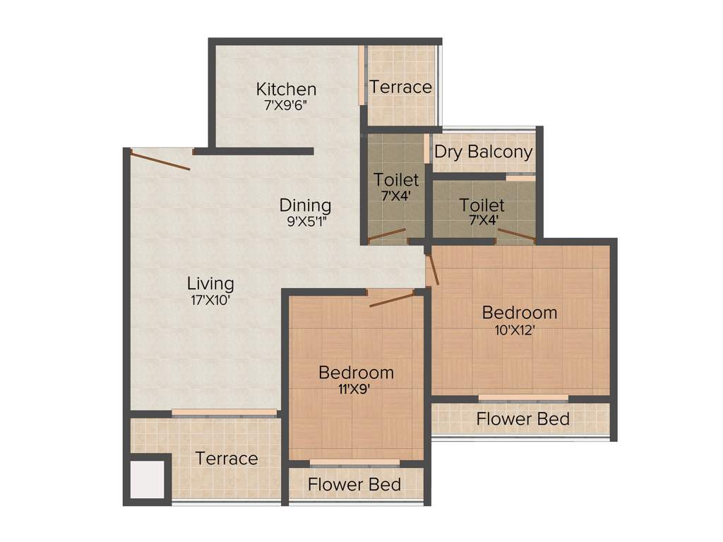 Anchit Towers (2BHK+2T (1,150 sq ft) 1150 sq ft)