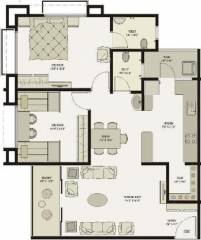 Maruti Aaron Residency (2BHK+2T (1,170 sq ft) 1170 sq ft)