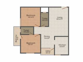 Shivaganga Temple Green (2BHK+2T (1,075 sq ft) 1075 sq ft) Shivaganga Temple Green (2BHK+2T (1,075 sq ft) 1075 sq ft)