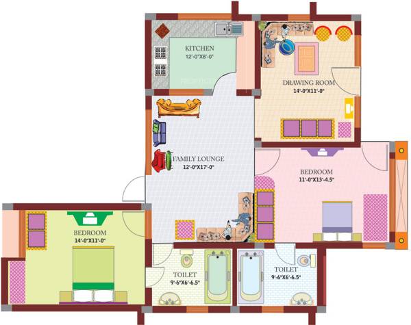 Pushpanjali PP Town Villa (2BHK+2T (1,800 sq ft) 1800 sq ft) Pushpanjali PP Town Villa (2BHK+2T (1,800 sq ft) 1800 sq ft)