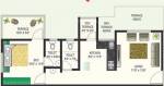 Veddant Ganesh Bella Rossa (1BHK+2T (661 sq ft) 661 sq ft)