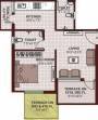 Pushkar Real Estate Spring Garden Apartment Phase I Floor Plan (1BHK+2T)