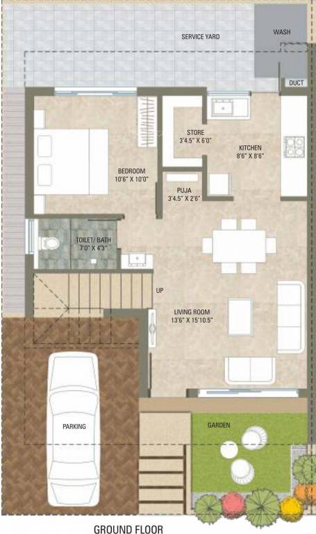 Aatmiya Prince And Princess Villa (4BHK+4T (1,850 sq ft) 1850 sq ft)