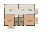 Jupiter Commanders Galaxy (2BHK+2T (1,170 sq ft)   Pooja Room 1170 sq ft)