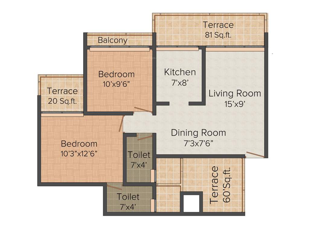 Adinath Arpan (2BHK+2T (1,100 sq ft) 1100 sq ft)