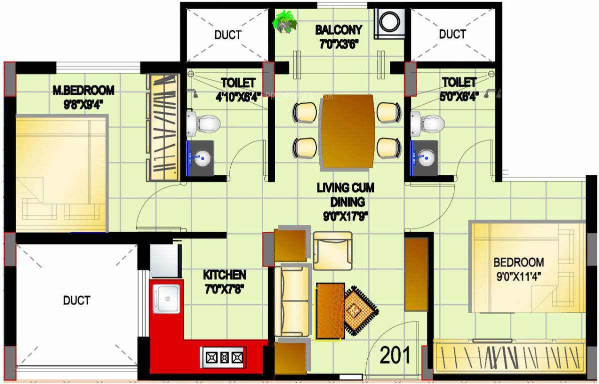 Red Red Bricks Village Phase II (2BHK+2T (715 sq ft) 715 sq ft) Red Red Bricks Village Phase II (2BHK+2T (715 sq ft) 715 sq ft)