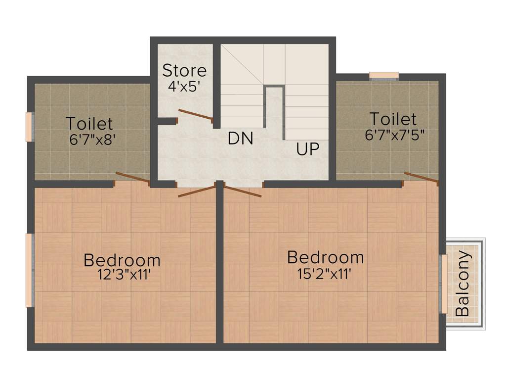 Earth Somnath (4BHK+4T (1,565 sq ft) 1565 sq ft)