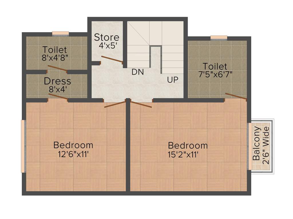 Earth Somnath (4BHK+4T (1,734 sq ft) 1734 sq ft)