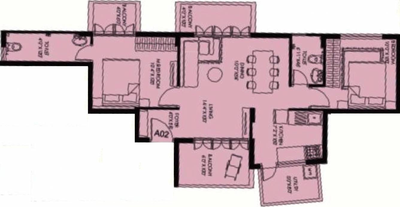 K2 Builders and Realtors Horizon (2BHK+2T (1,111 sq ft) 1111 sq ft)