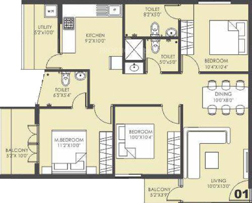 K2 Builders and Realtors Aqua (2BHK+2T (1,280 sq ft) 1280 sq ft) K2 Builders and Realtors Aqua (2BHK+2T (1,280 sq ft) 1280 sq ft)