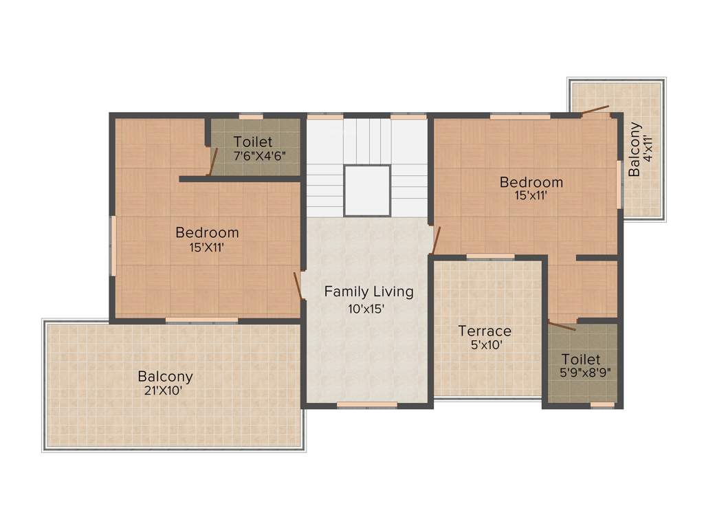 Vivant Eleganz (3BHK+4T (2,036 sq ft) 2036 sq ft)