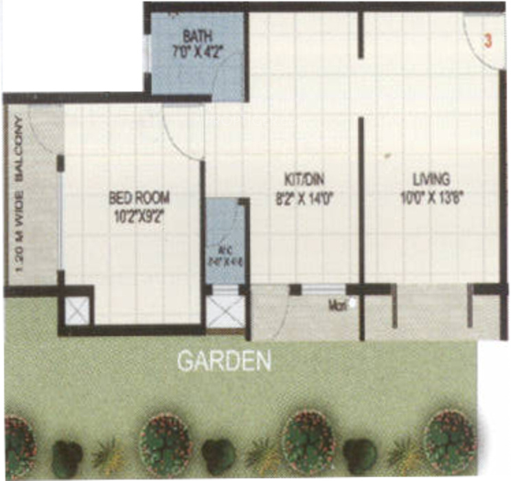 Sai Saptashrungi Apartment (1BHK+1T (690 sq ft) 690 sq ft) Sai Saptashrungi Apartment (1BHK+1T (690 sq ft) 690 sq ft)