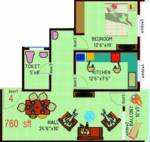 Mandavi Sapphire (1BHK+1T (760 sq ft) 760 sq ft) Mandavi Sapphire (1BHK+1T (760 sq ft) 760 sq ft)
