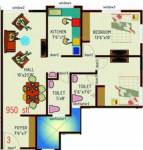 Mandavi Sapphire (2BHK+2T (950 sq ft) 950 sq ft) Mandavi Sapphire (2BHK+2T (950 sq ft) 950 sq ft)