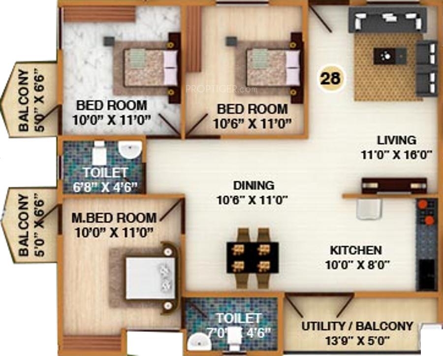 DS Silver Oak (3BHK+2T (1,460 sq ft) 1460 sq ft) DS Silver Oak (3BHK+2T (1,460 sq ft) 1460 sq ft)