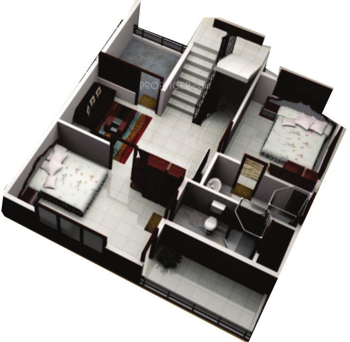 Khain Serenity Villas (3BHK+3T (1,736 sq ft) 1736 sq ft)