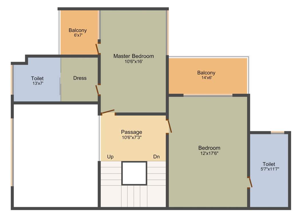 DLH Swastik Palazzo (4BHK+5T (2,646 sq ft) 2646 sq ft)