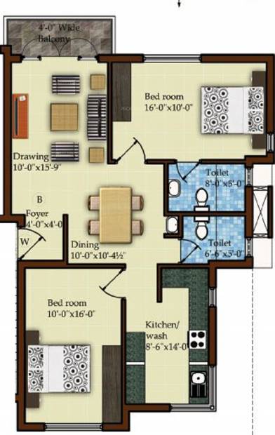 Chathamkulam Anchal (2BHK+2T (1,158 sq ft) 1158 sq ft)