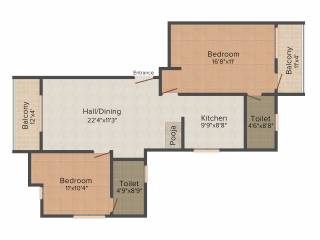Saroj Vilva (2BHK+2T (1,103 sq ft) 1103 sq ft) Saroj Vilva (2BHK+2T (1,103 sq ft) 1103 sq ft)