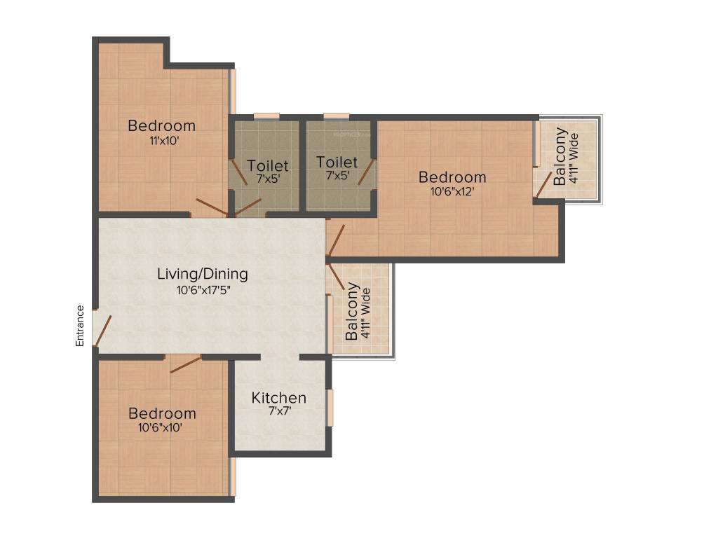 Amrapali Enchante (3BHK+2T (1,050 sq ft) 1050 sq ft) Amrapali Enchante (3BHK+2T (1,050 sq ft) 1050 sq ft)