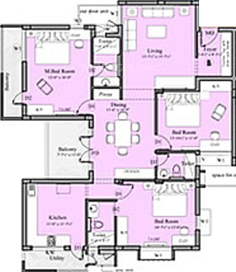 Mayflower GVD (3BHK+3T (1,927 sq ft) 1927 sq ft) Mayflower GVD (3BHK+3T (1,927 sq ft) 1927 sq ft)