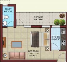 Omaxe Marigold (1BHK+1T (585 sq ft) 585 sq ft)
