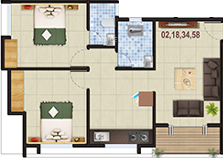 Jay Vijay Galaxy (2BHK+2T (834.41 sq ft) 834.41 sq ft) Jay Vijay Galaxy (2BHK+2T (834.41 sq ft) 834.41 sq ft)