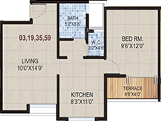 Jay Vijay Galaxy (1BHK+1T (623.67 sq ft) 623.67 sq ft)