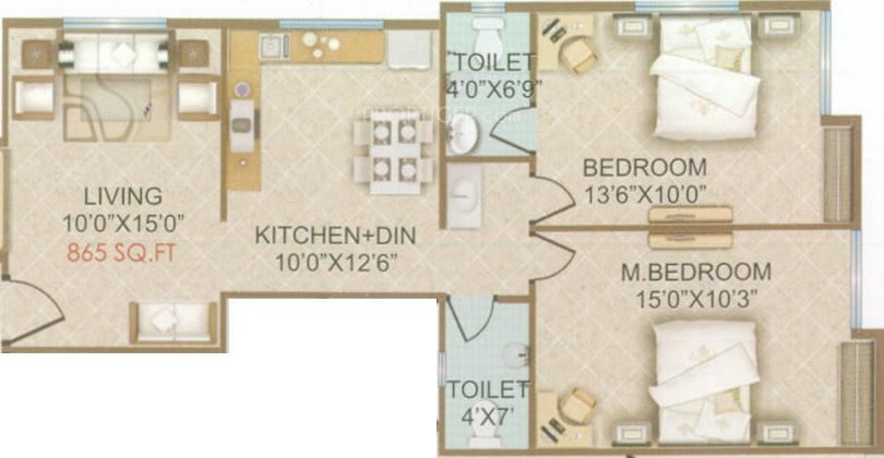 Shilpakruti Manorath (2BHK+2T (865 sq ft) 865 sq ft) Shilpakruti Manorath (2BHK+2T (865 sq ft) 865 sq ft)