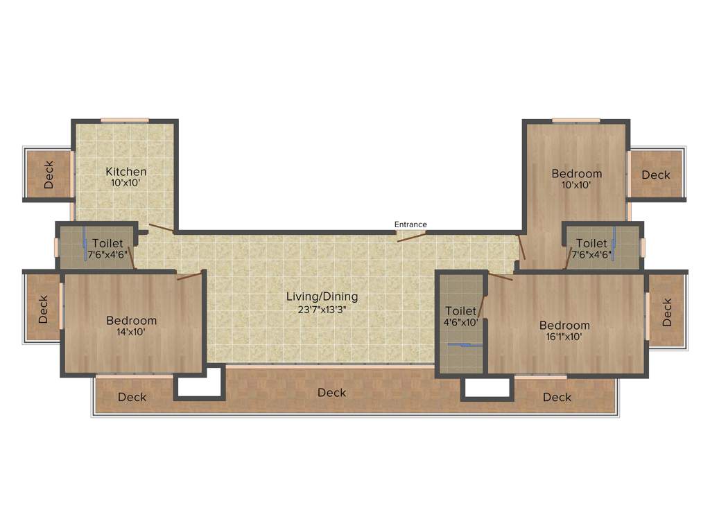 Mittal Gardenia (3BHK+3T (1,800 sq ft) 1800 sq ft)