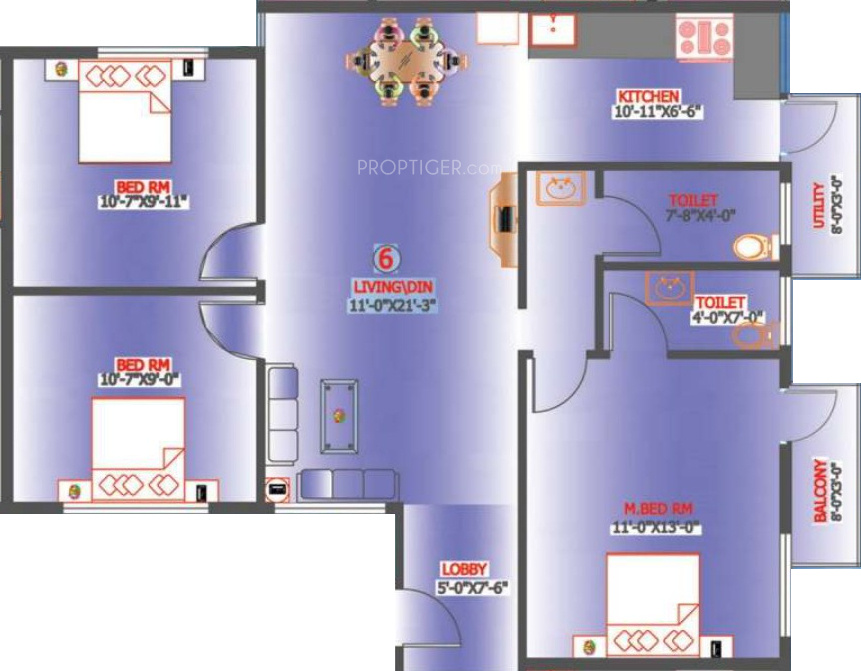 Unitech Properties Pearl (3BHK+2T (1,050 sq ft) 1050 sq ft) Unitech Properties Pearl (3BHK+2T (1,050 sq ft) 1050 sq ft)