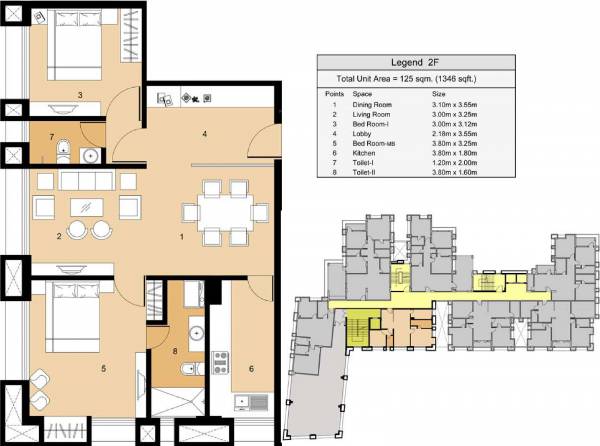 Ecoprime Edifice (2BHK+2T (1,346 sq ft) 1346 sq ft) Ecoprime Edifice (2BHK+2T (1,346 sq ft) 1346 sq ft)