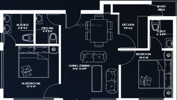  Lavanya (2BHK+2T (1,130 sq ft) 1130 sq ft)