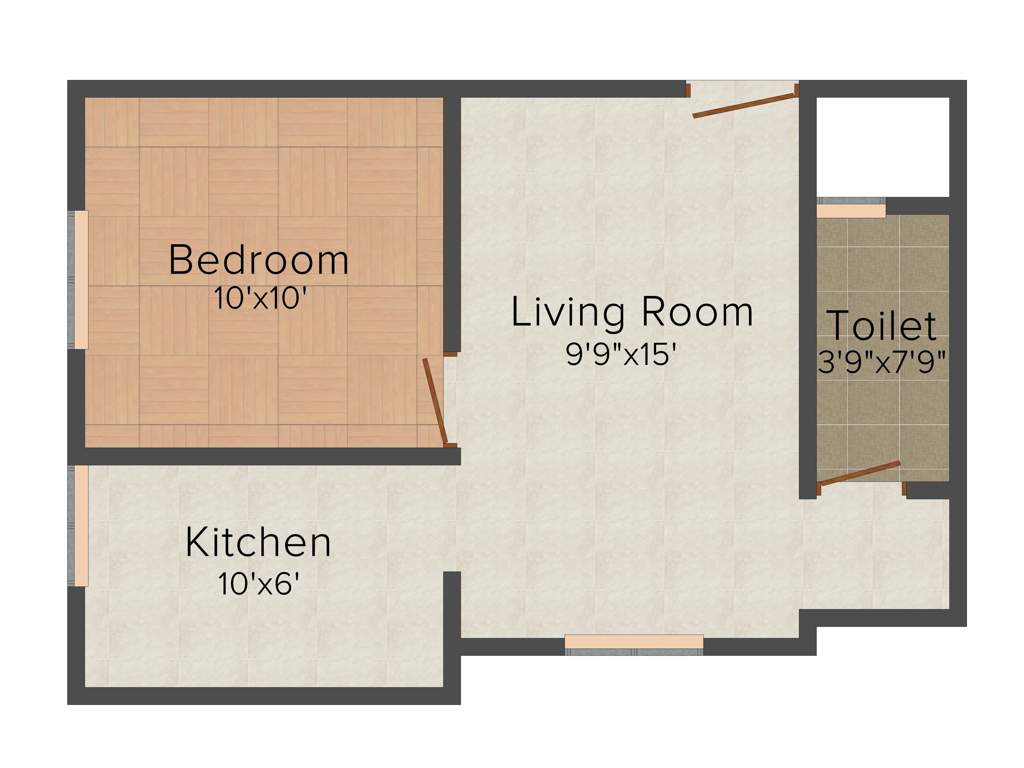 EESHA Sri Ranga Padhuka (1BHK+1T (516 sq ft) 516 sq ft)