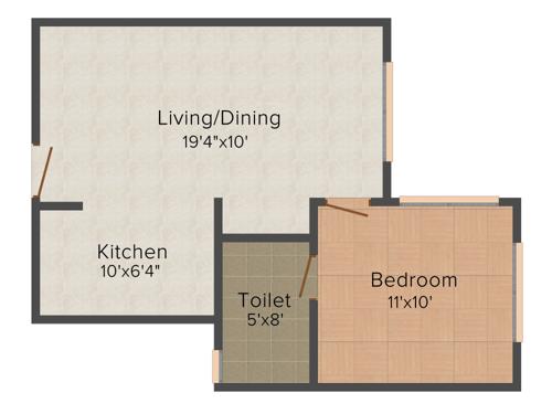 Cordon Darshan (1BHK+1T (593 sq ft) 593 sq ft)