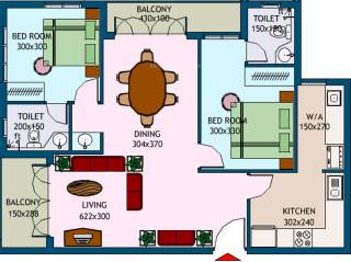 Manjooran Moonstone (2BHK+2T (1,267 sq ft) 1267 sq ft) Manjooran Moonstone (2BHK+2T (1,267 sq ft) 1267 sq ft)