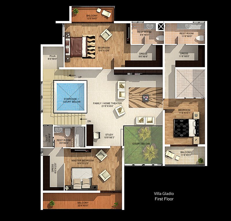 Mantri Signature Villa (4BHK+5T (4,540 sq ft) + Servant Room 4540 sq ft)