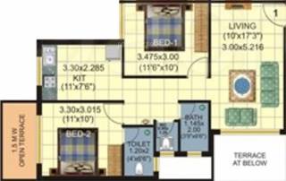 Ashiyana Village (2BHK+2T (918 sq ft) 918 sq ft)