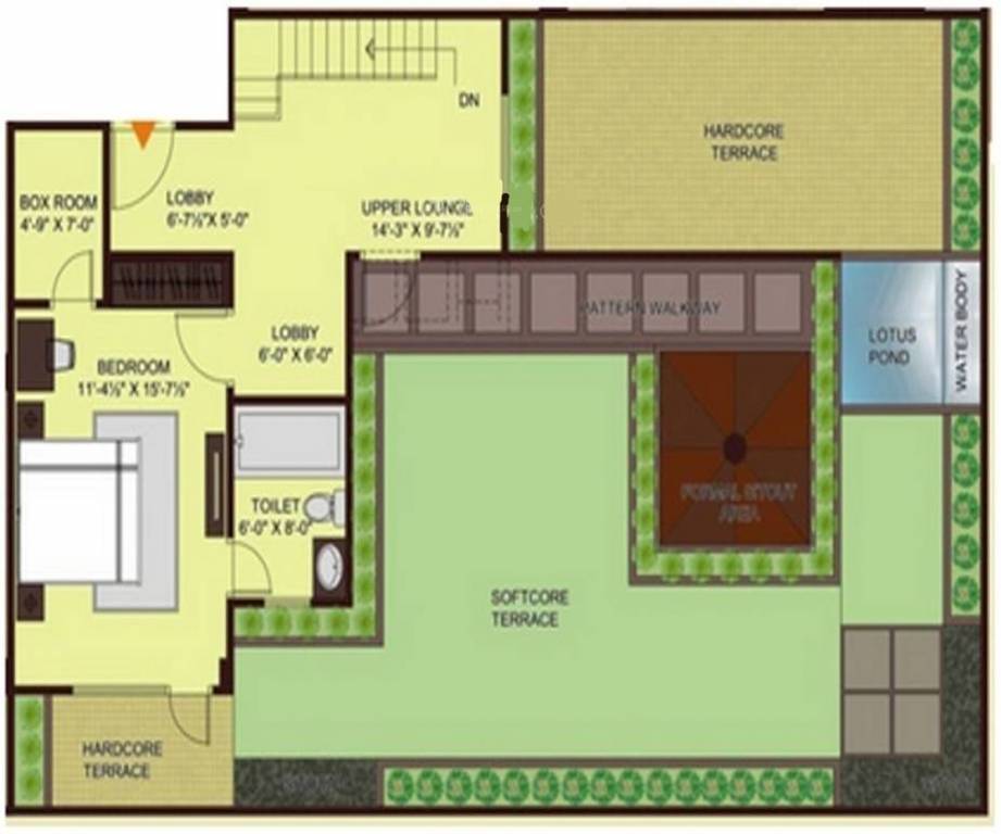 enclave Floor Plan Upper Level Duplex Plan