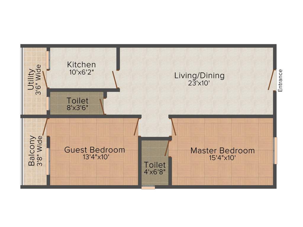 Amigo Sri Sai Supreme (2BHK+2T (1,116 sq ft) 1116 sq ft)
