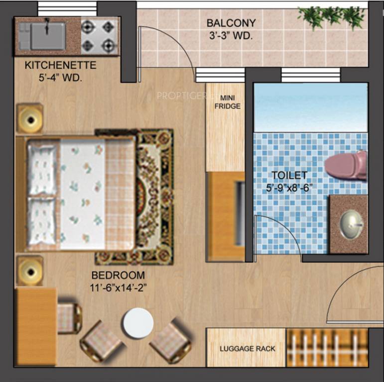 Omaxe Fullmoon (1BHK+1T (435 sq ft) 435 sq ft) Omaxe Fullmoon (1BHK+1T (435 sq ft) 435 sq ft)