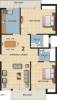 Omaxe Fullmoon (2BHK+2T (1,200 sq ft) 1200 sq ft)