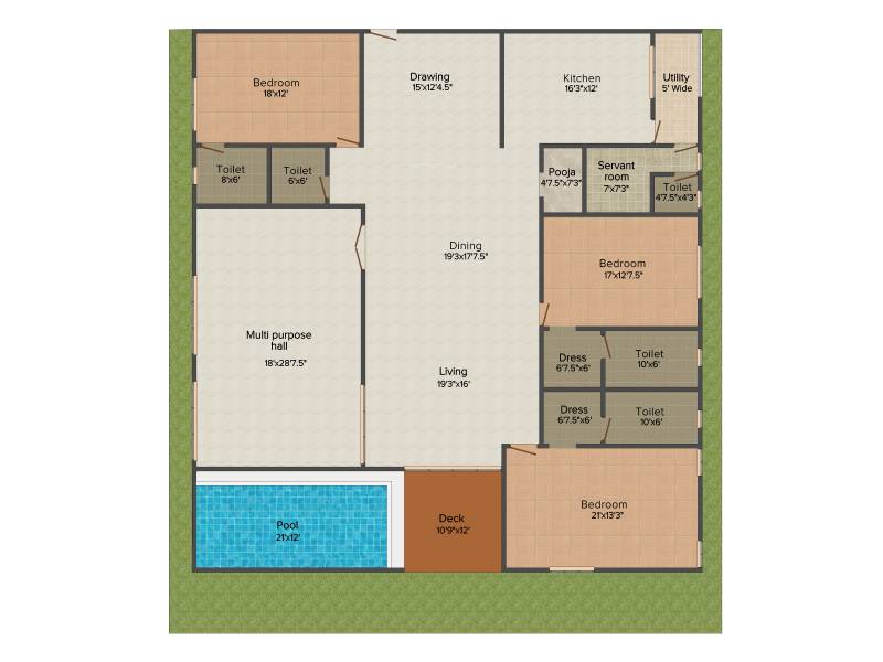 Namitha Isle (3BHK+4T (4,310 sq ft) + Servant Room 4310 sq ft)