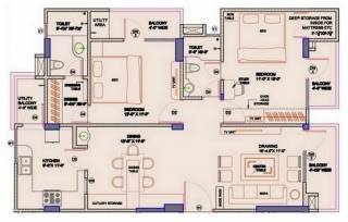 Ridhiraj Builders Residency (2BHK+2T (1,390 sq ft) 1390 sq ft) Ridhiraj Builders Residency (2BHK+2T (1,390 sq ft) 1390 sq ft)