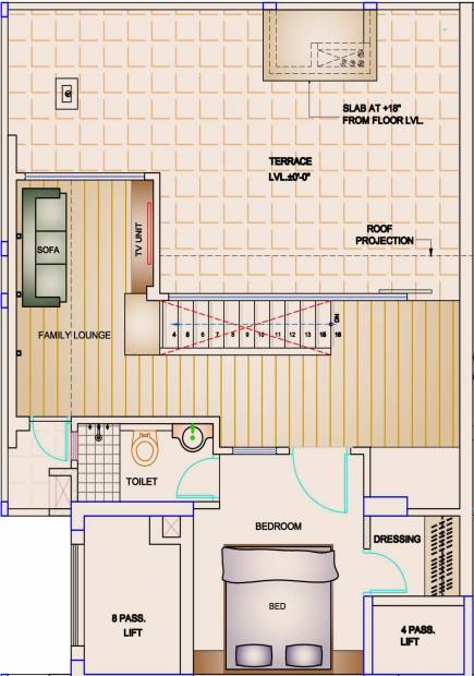 Ridhiraj Builders Residency (3BHK+3T (2,310 sq ft) 2310 sq ft)
