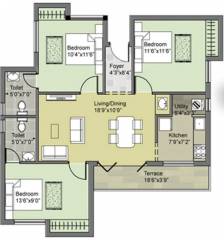 Keystone The Grove (3BHK+3T (1,160 sq ft) 1160 sq ft) Keystone The Grove (3BHK+3T (1,160 sq ft) 1160 sq ft)